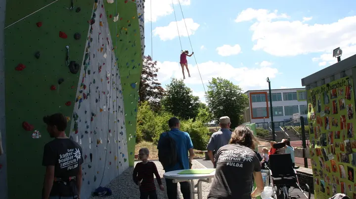 Tag der offenen Tür zum Hallenjubiläum in 2022 | © DAV Sektion Fulda